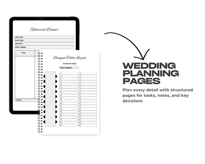 Ultimate Wedding Planner & Organizer PDF & Canva Template