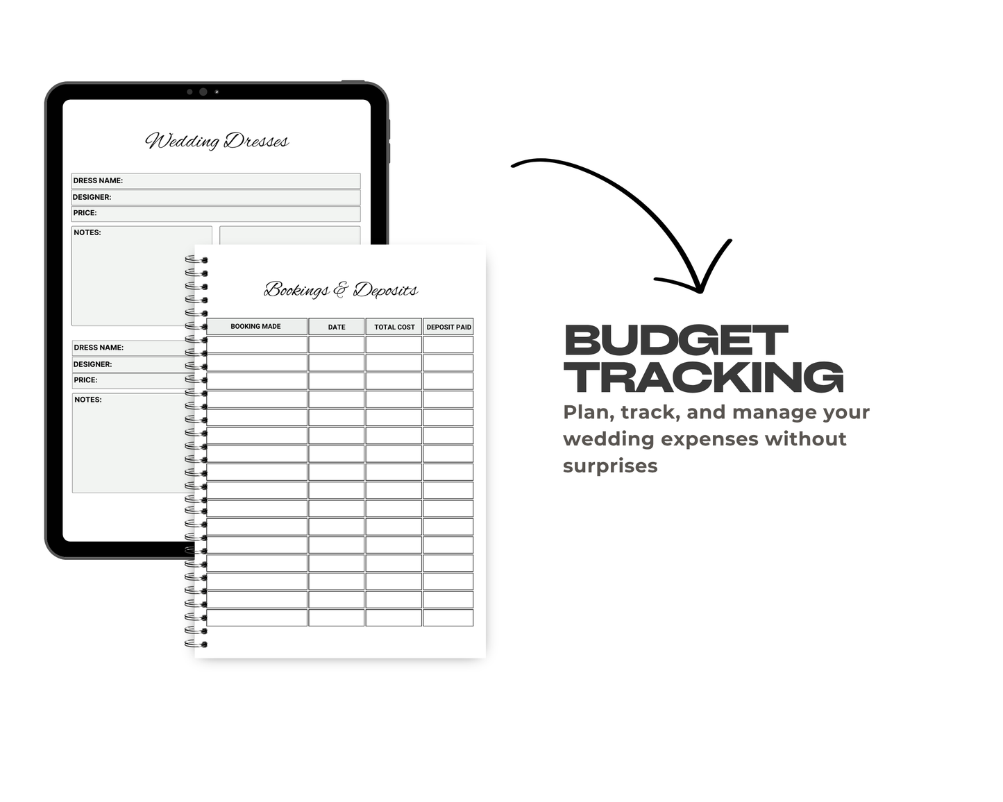 Ultimate Wedding Planner & Organizer PDF & Canva Template