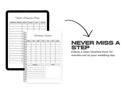 Ultimate Wedding Planner & Organizer PDF & Canva Template